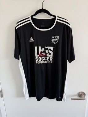 Adidas U.S. Soccer Foundation Black Training Jersey MLS USMNT size XL